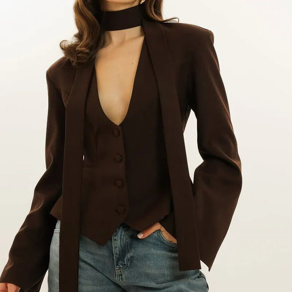 Scarlett Scarf Blazer Coat