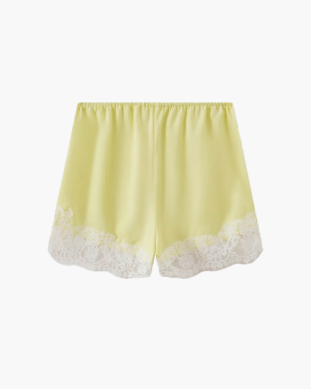 Shaina Satinshorts mit Spitzenbesatz