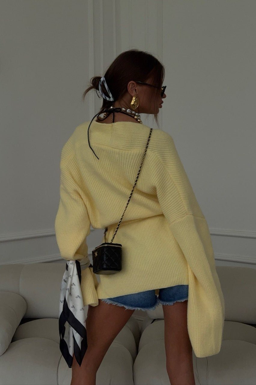 Sidonie halflang vest met ceintuur