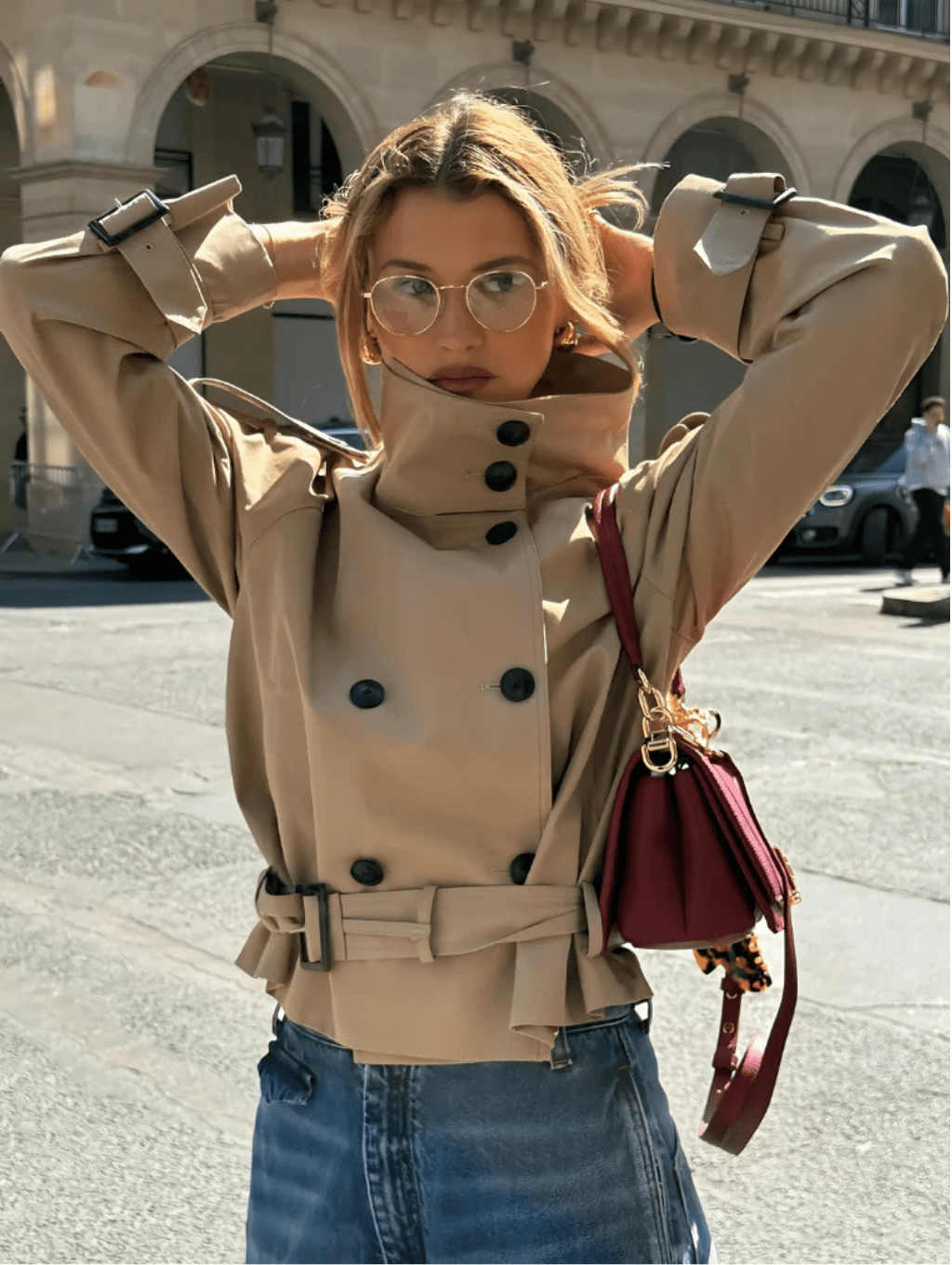Gabardina corta Sofie