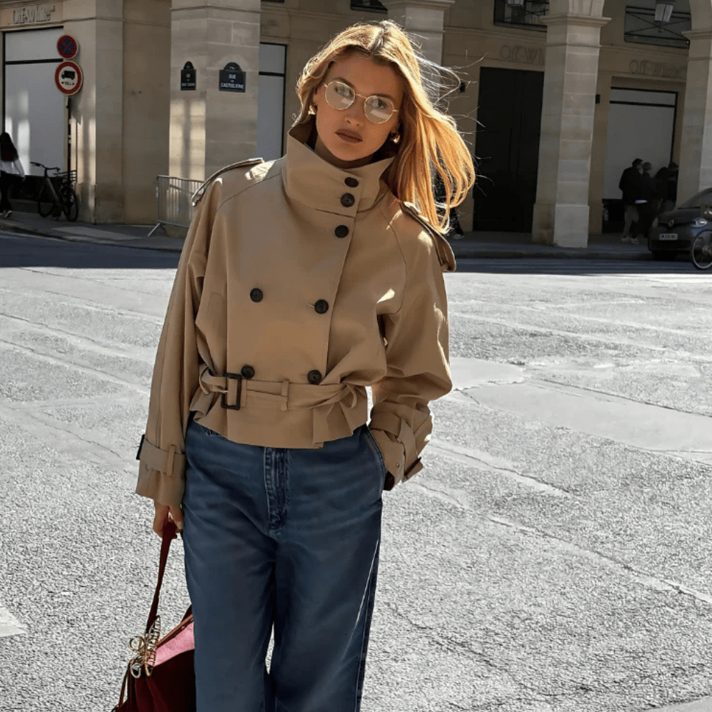 Gabardina corta Sofie