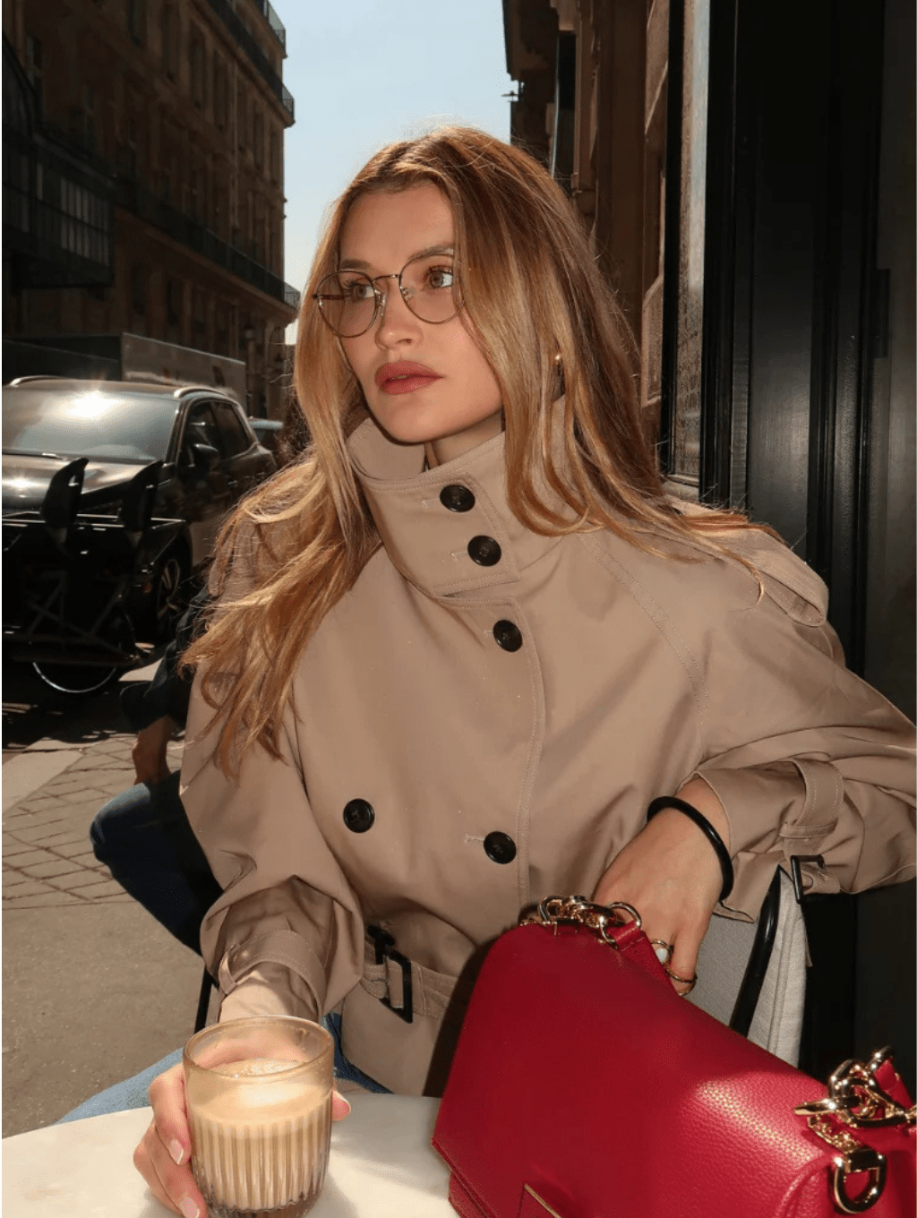Gabardina corta Sofie