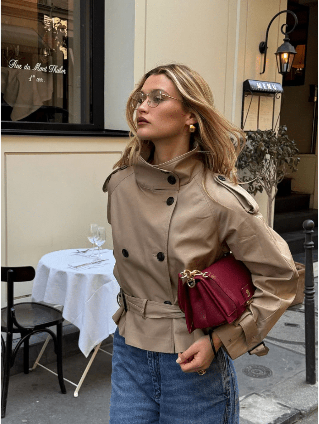 Gabardina corta Sofie
