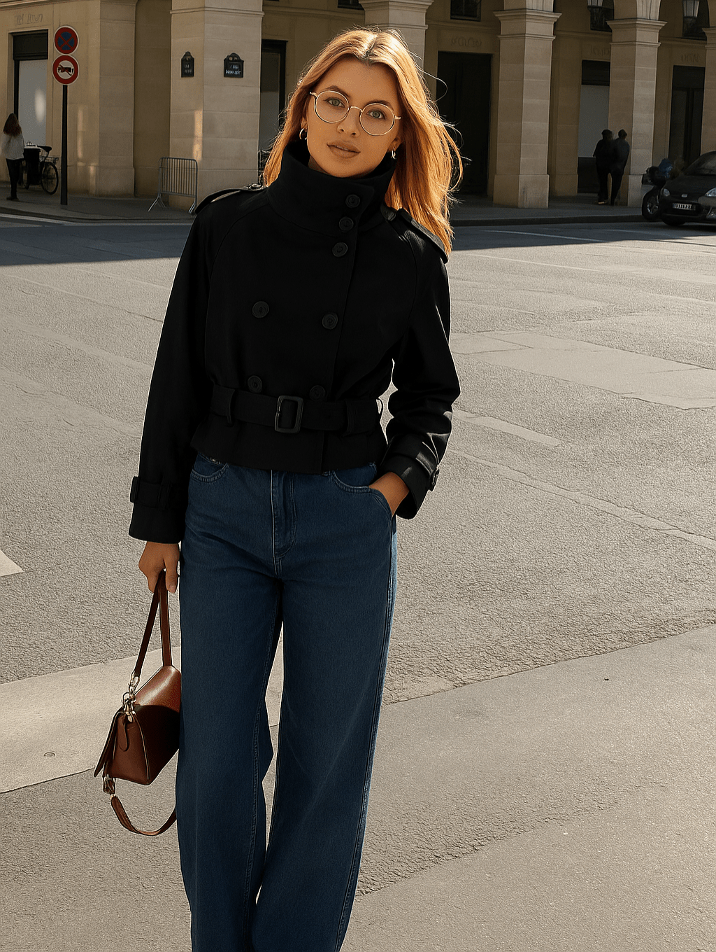 Gabardina corta Sofie