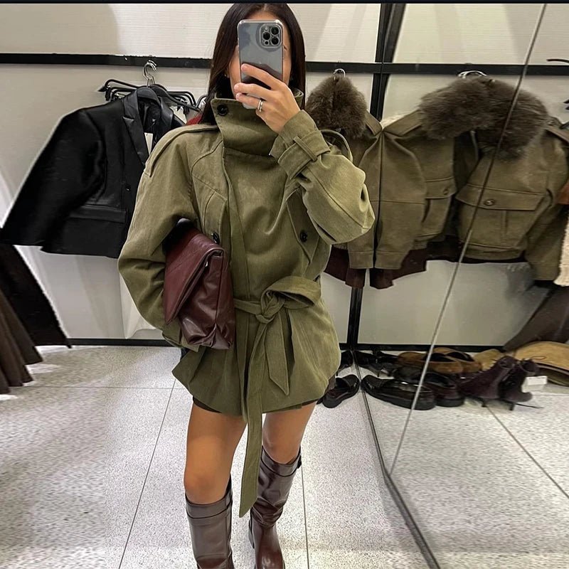 Sophia trenchcoat med bælte