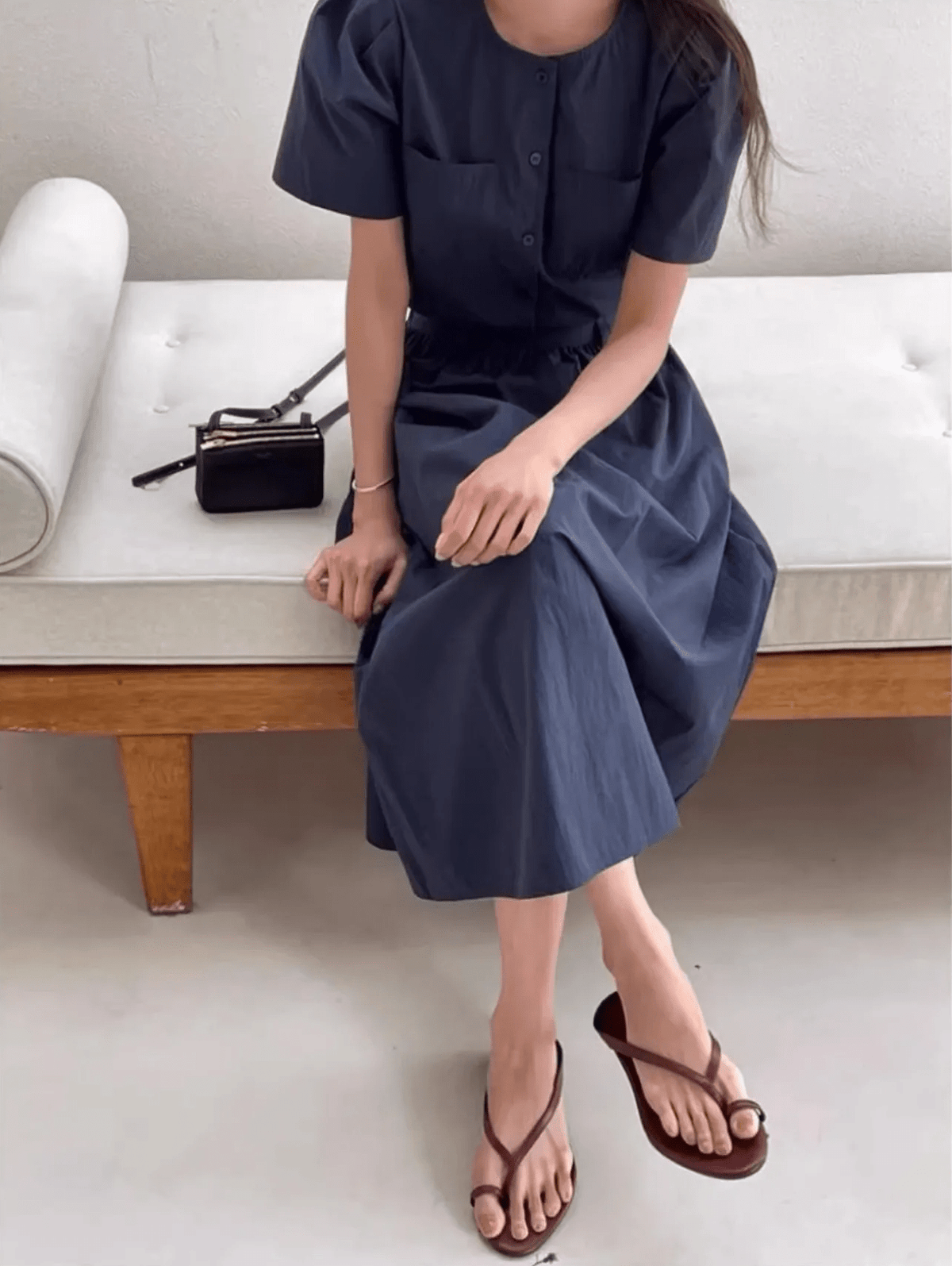 Zapatilla plana con puntera de clip Sophia