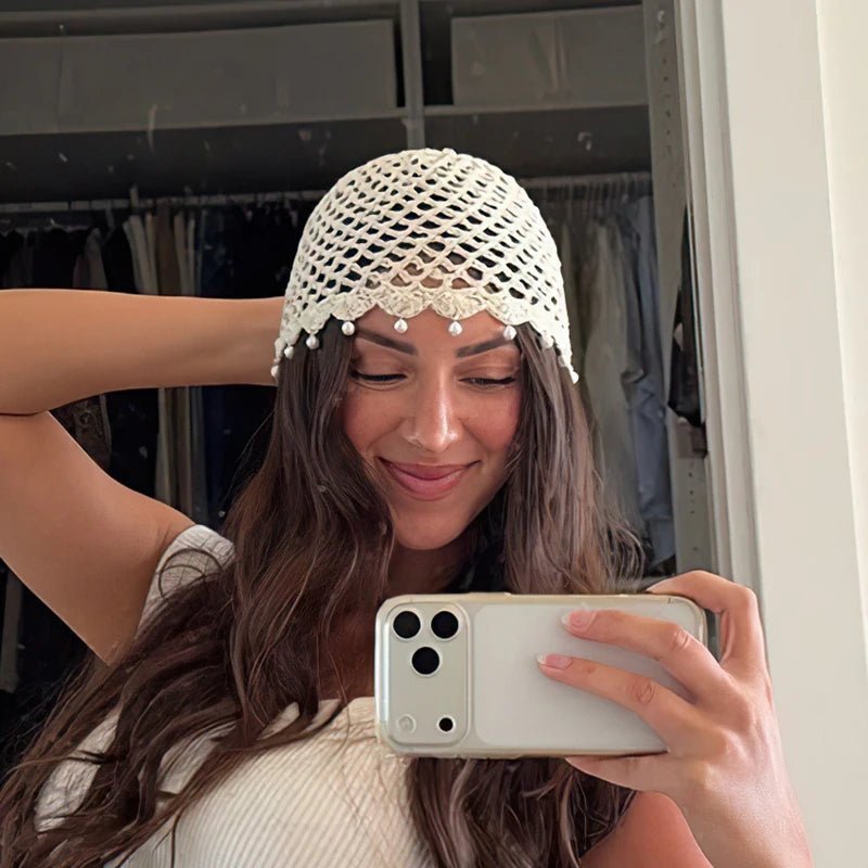 Bonnet ajouré au crochet Sophia