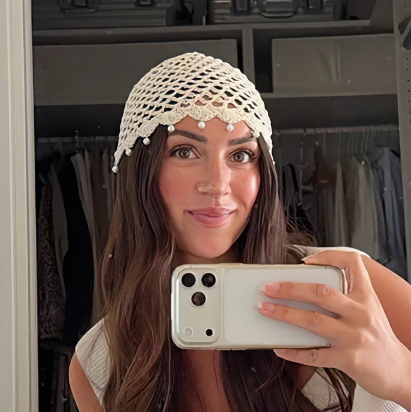 Bonnet ajouré au crochet Sophia