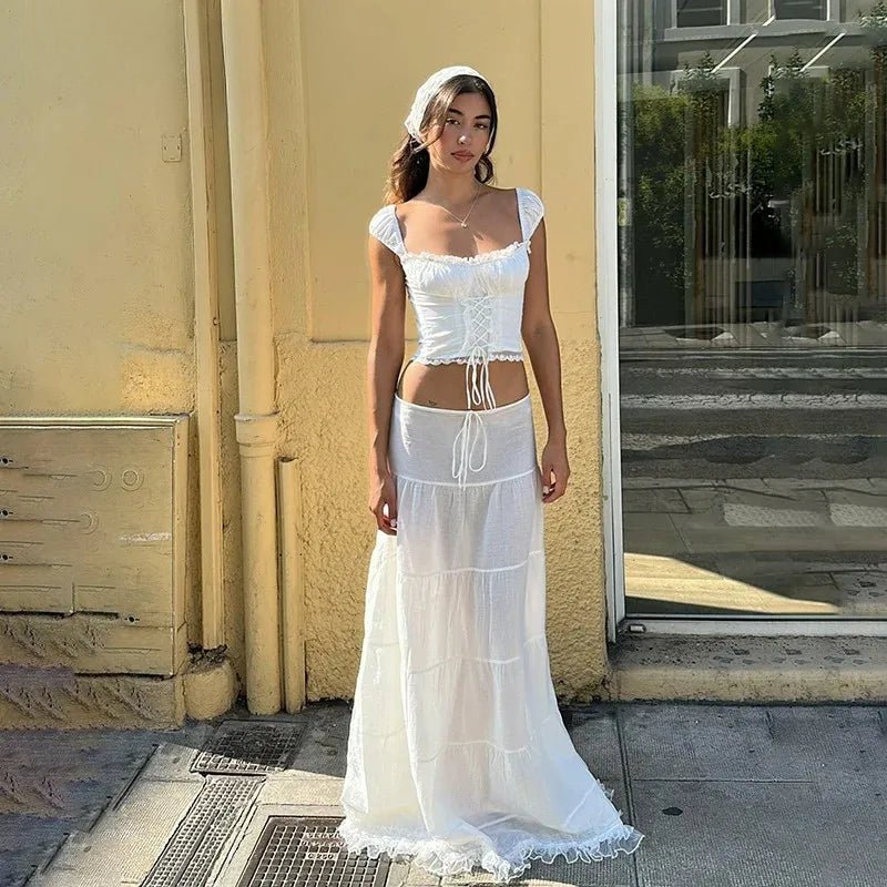 Sophia todelt blondesæt med bare skuldre