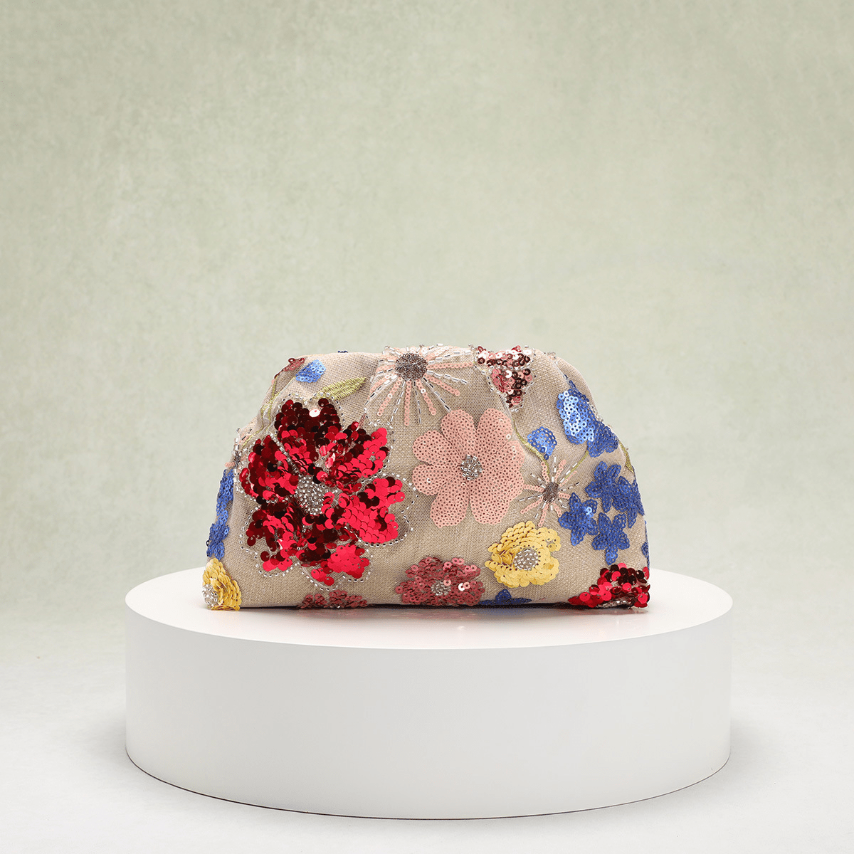 Sophia clutch med pailletter