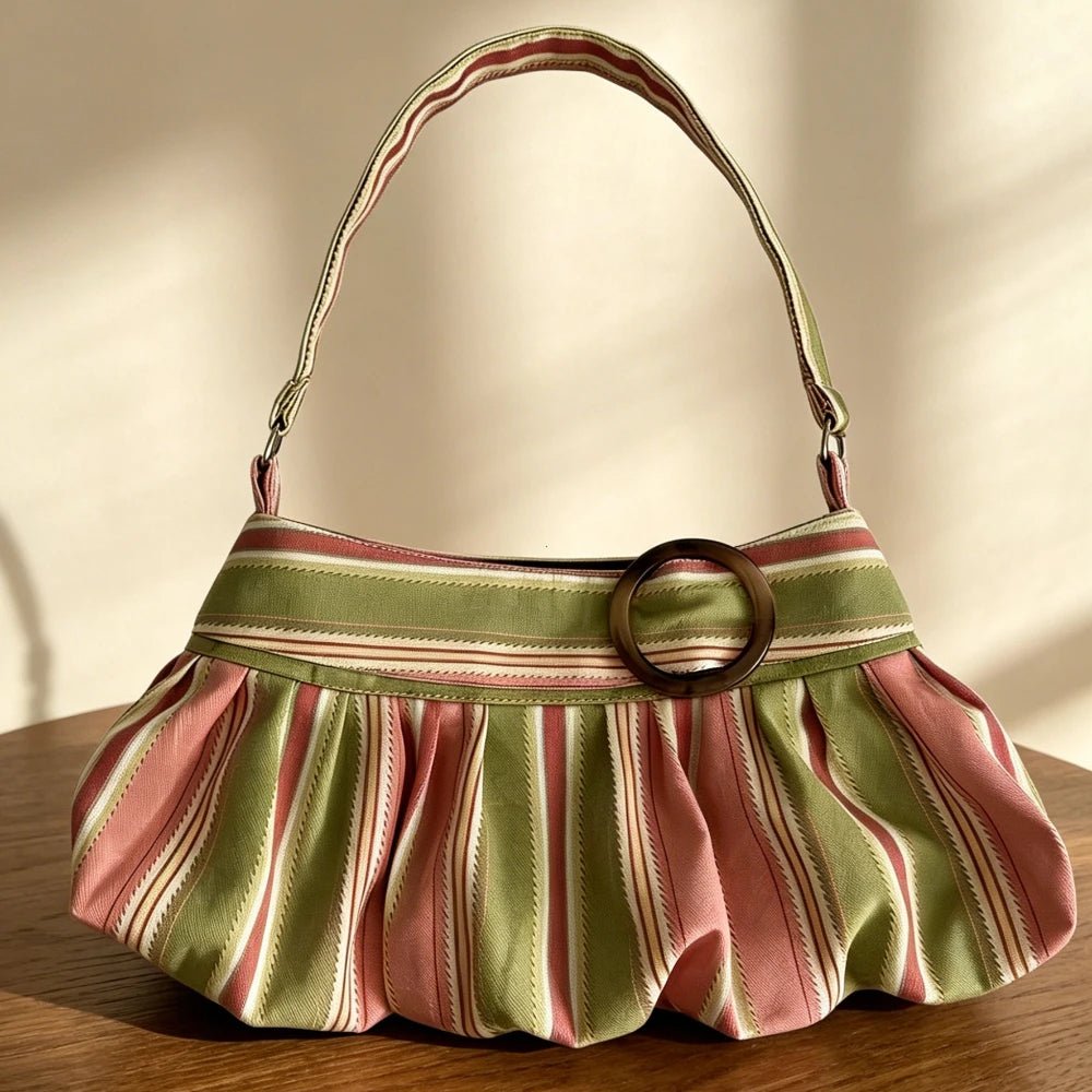 Sophia Striped Shoulder Bag