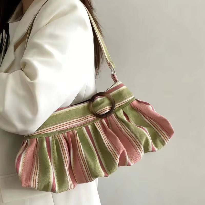 Sophia Striped Shoulder Bag