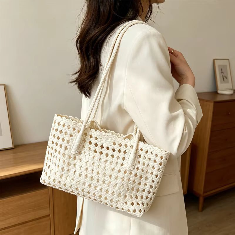 Bolso de hombro tejido Sophia