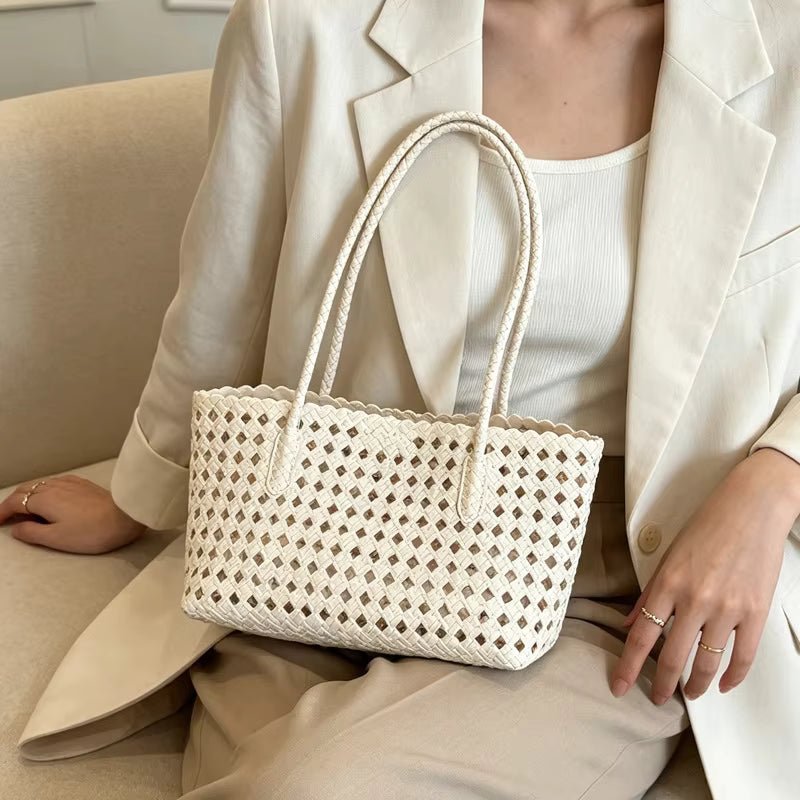 Bolso de hombro tejido Sophia