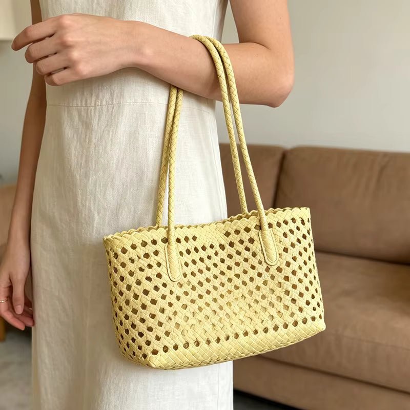 Bolso de hombro tejido Sophia