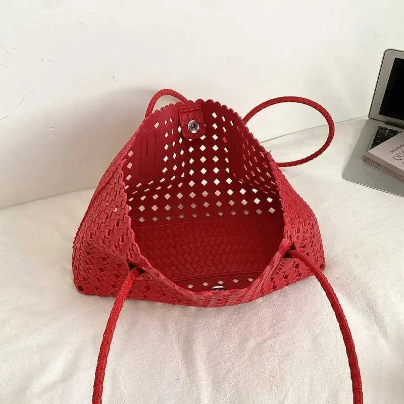 Bolso de hombro tejido Sophia