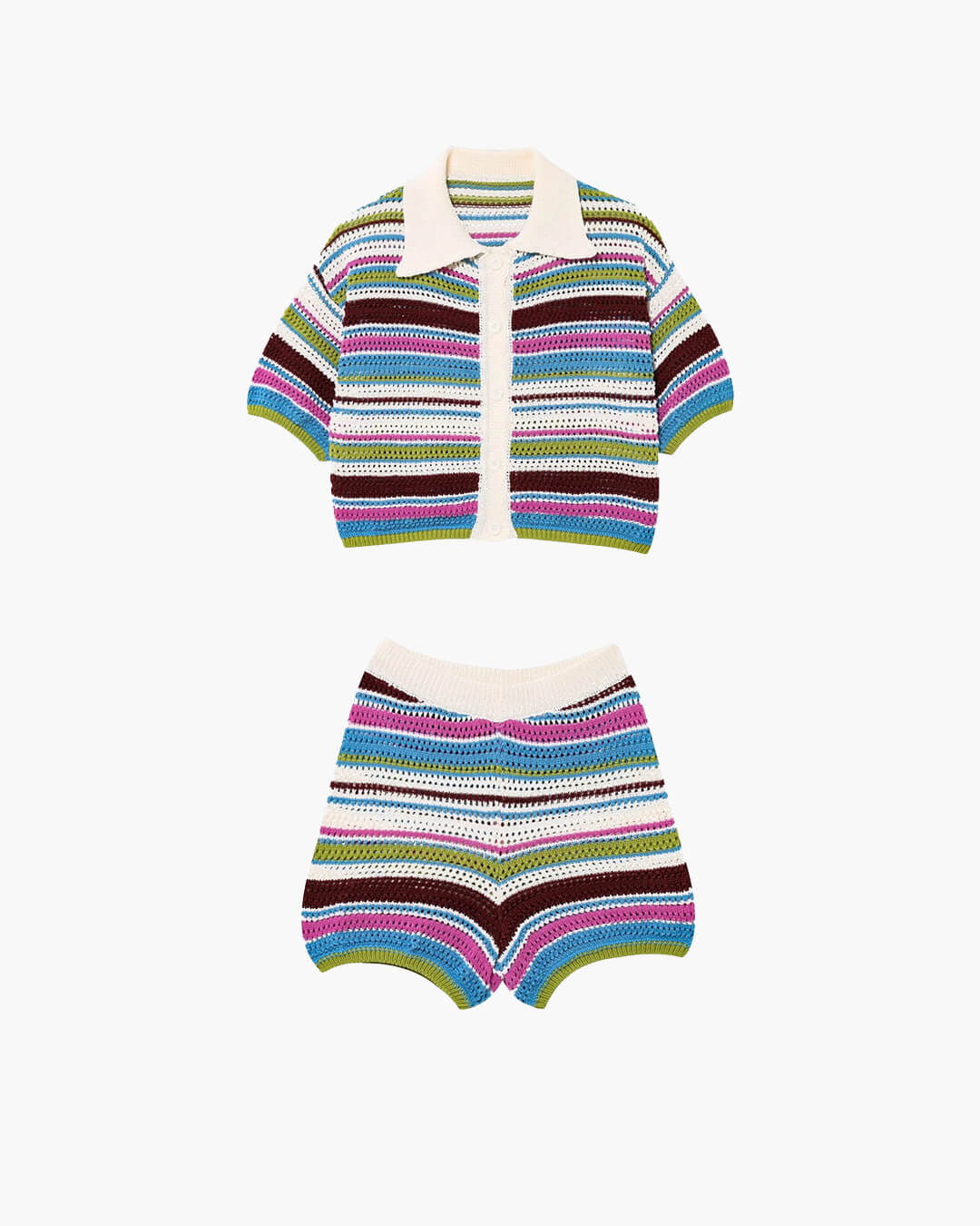Sophie Striped Crochet Co-ord Set