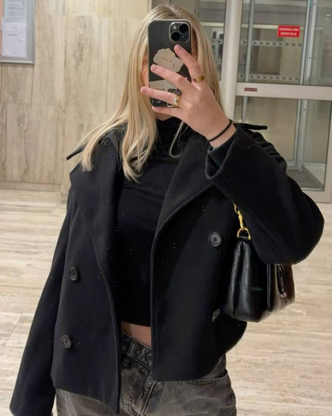 Suzane Short Double-Breasted Coat
