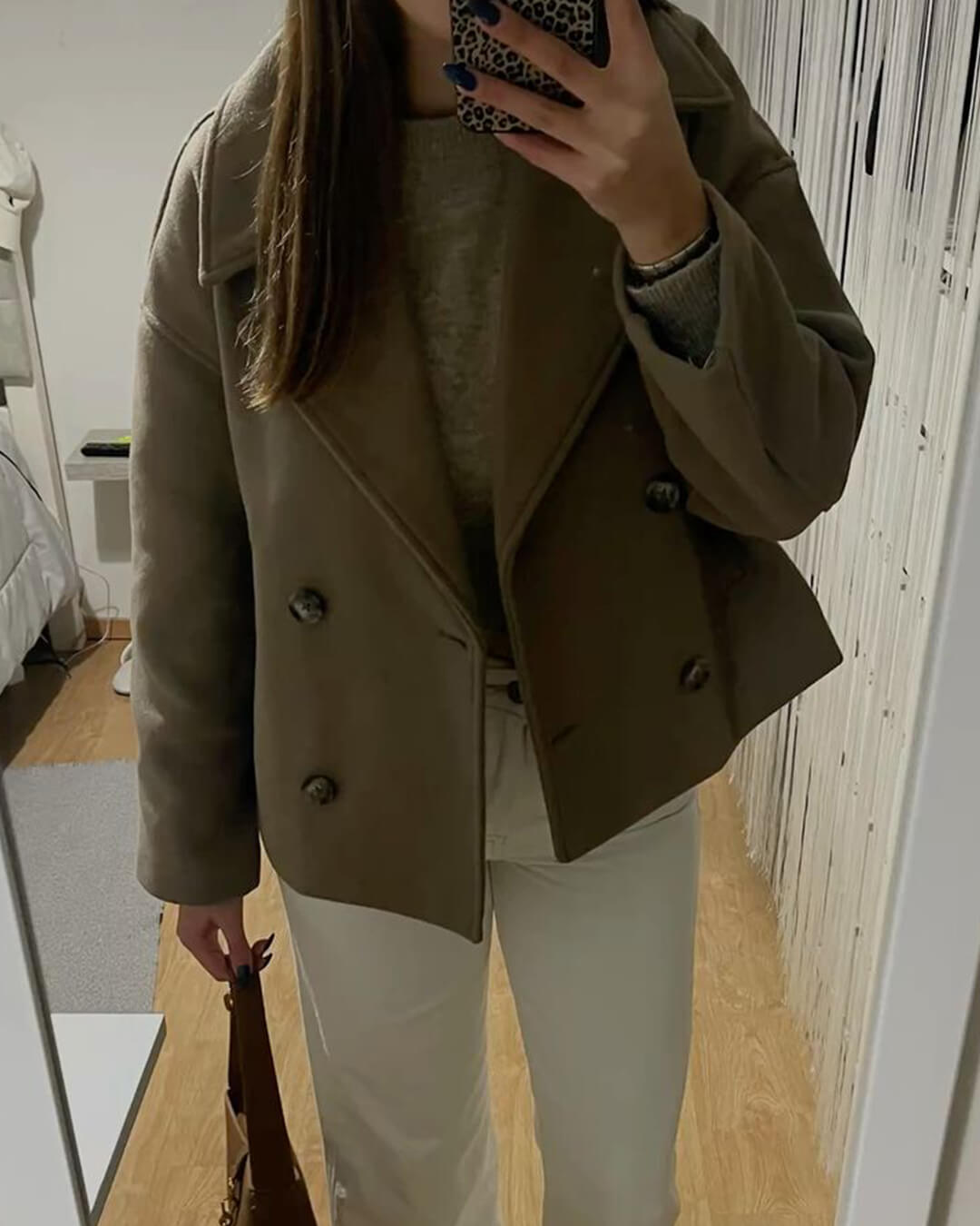 Suzane Short Double-Breasted Coat