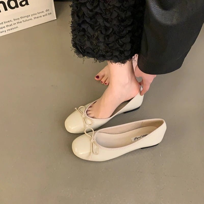 Suzette ballerinaer med sløjfe