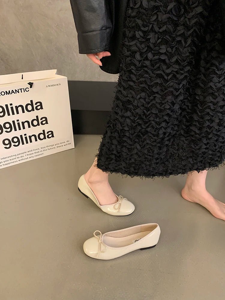 Suzette ballerinaer med sløjfe