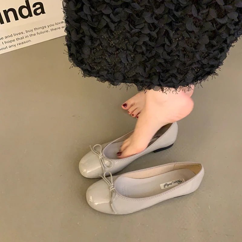 Suzette ballerinaer med sløjfe
