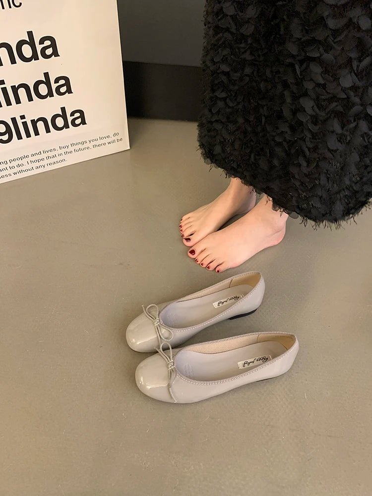 Suzette ballerinaer med sløjfe