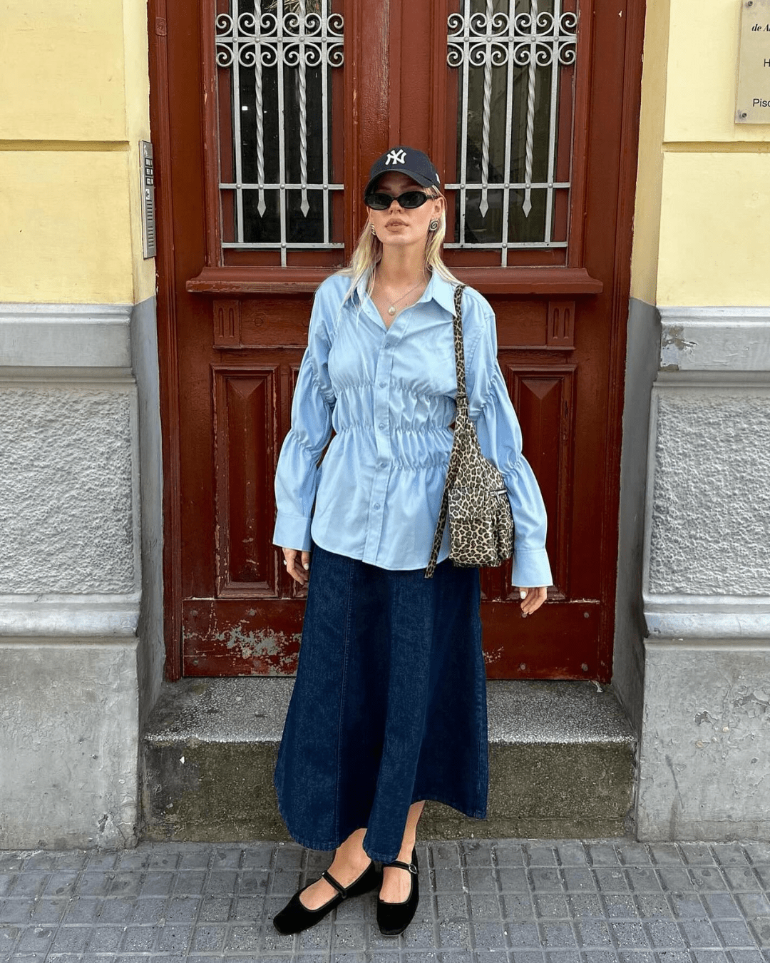 Suzette Long Sleeve Scrunched Shirt