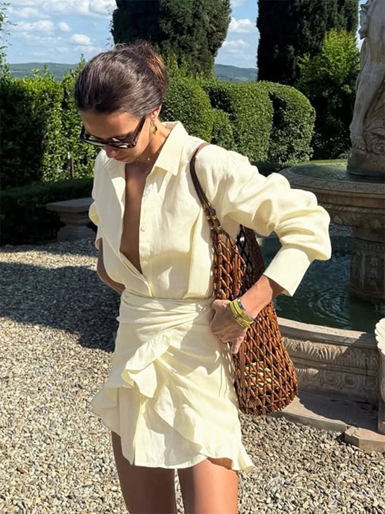 Sylvie Hemdkleid mit Schnürung