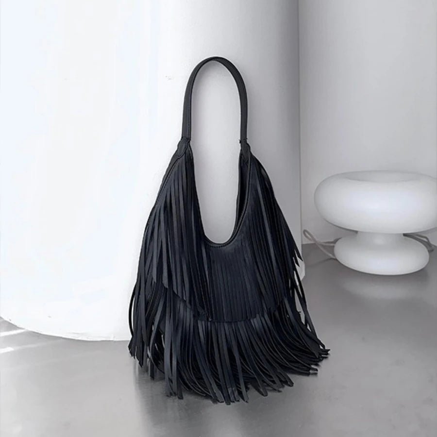 Tatiana hobo-tas met franjes