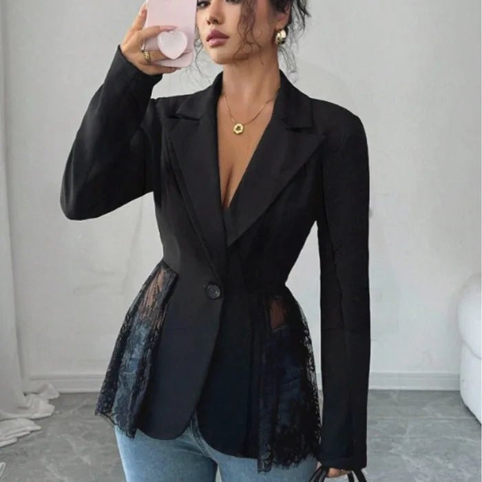 Σακάκι Taylor σε tailored γραμμή με πάνελ από δαντέλα