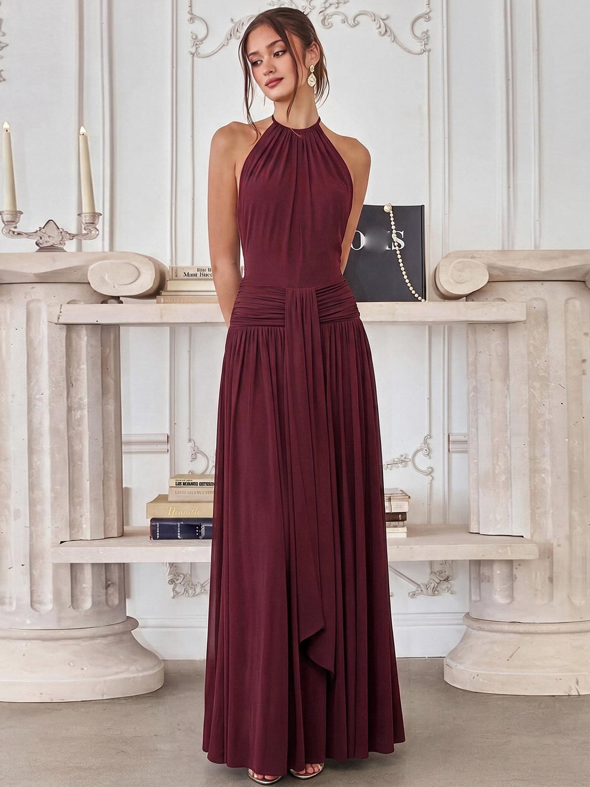 Dora Halter Maxi Dress