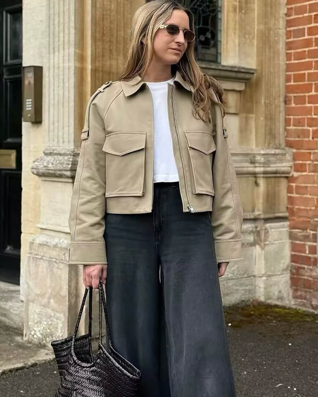 Casaco curto com bolsos Valeria