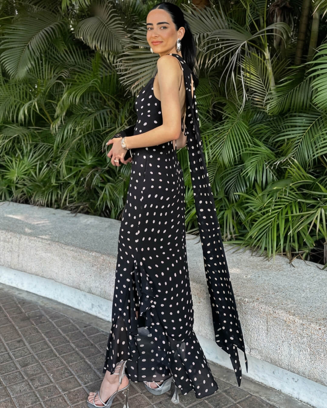 Valerie Polka Dot Maxi Dress