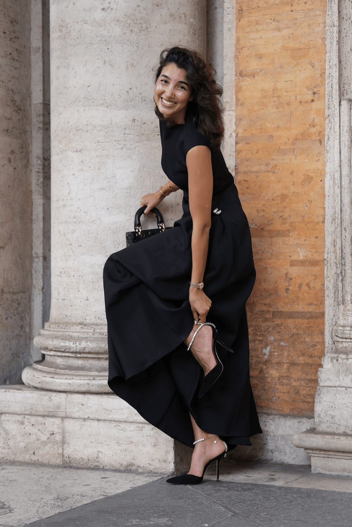 Veronica Mock Neck Maxi Dress