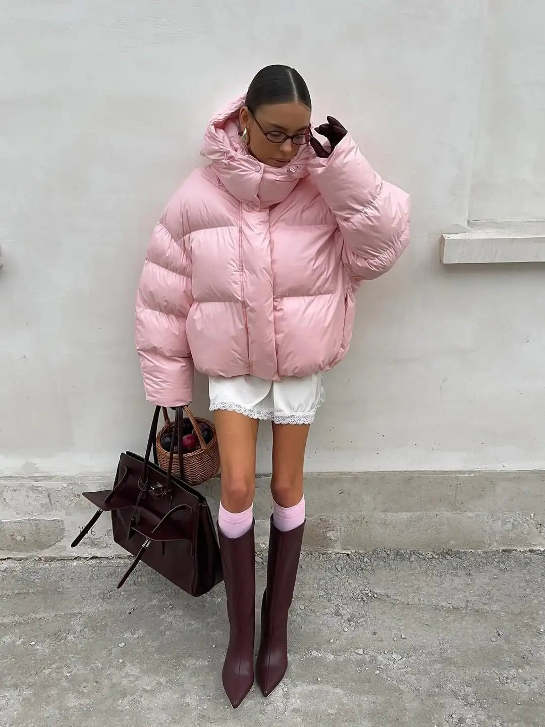 Chaqueta acolchada con capucha Vina
