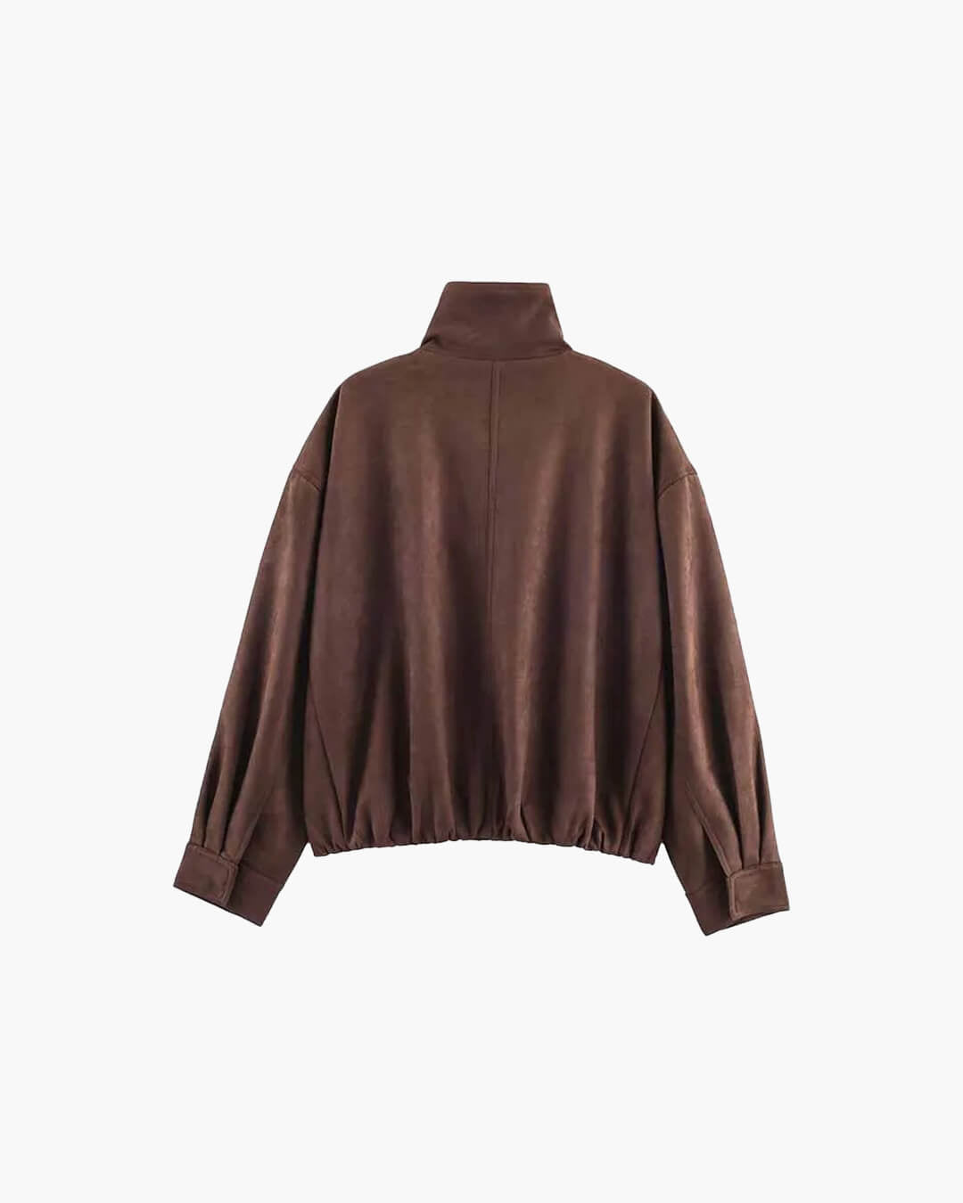 Viona Stand Collar Suede Jacket