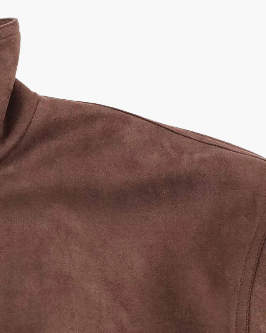Viona Stand Collar Suede Jacket