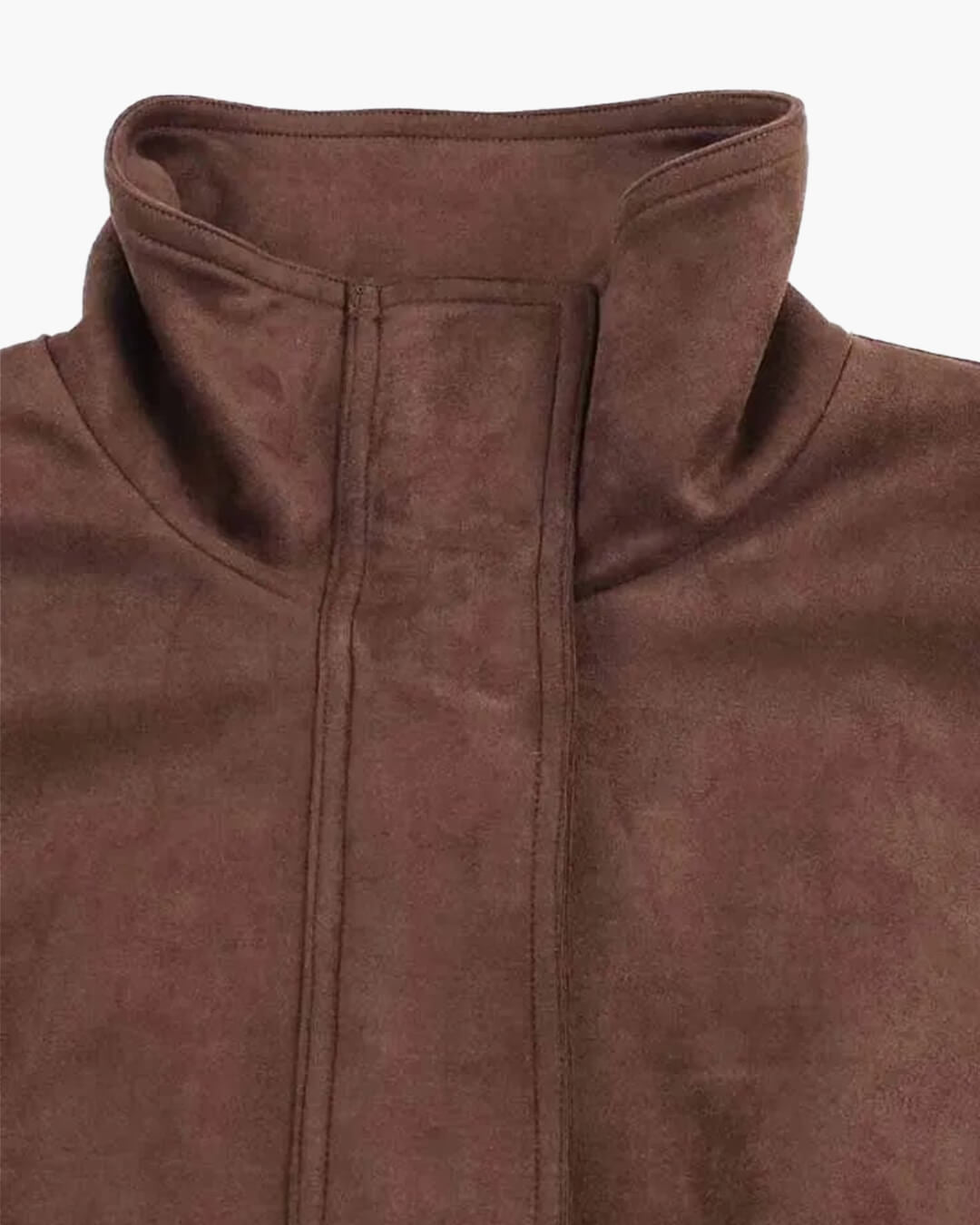 Viona Stand Collar Suede Jacket