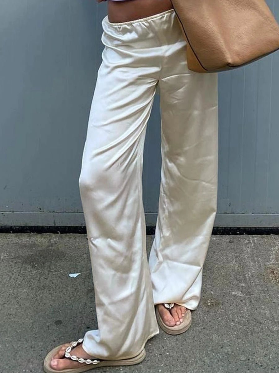 Pantalon large en satin Wendy