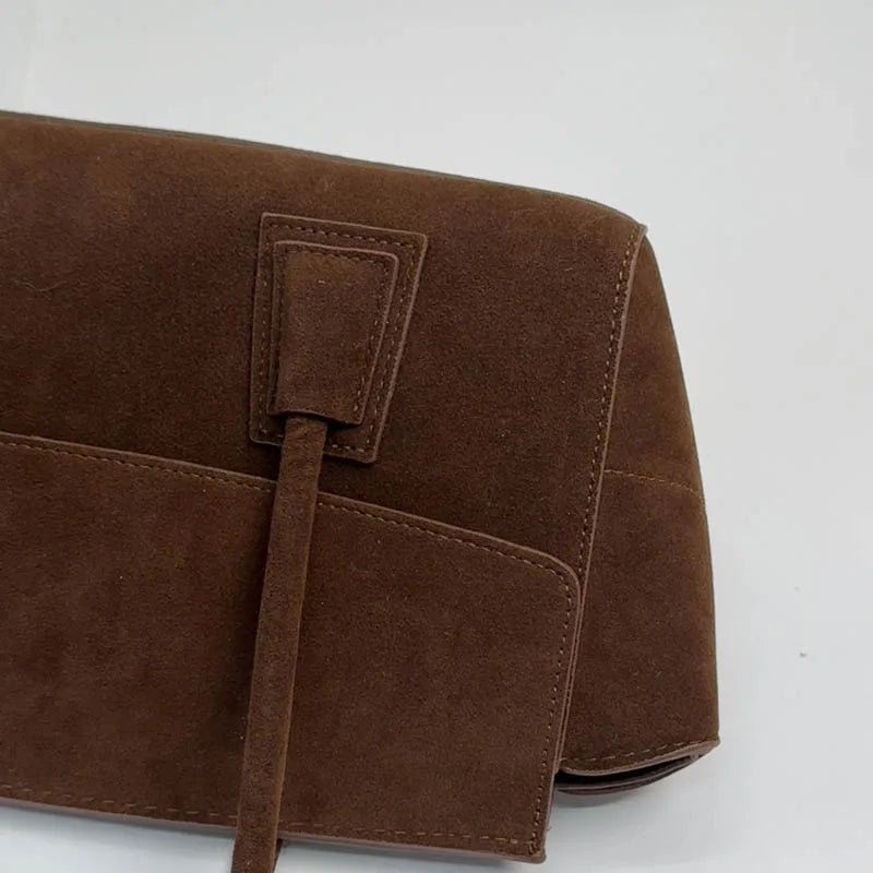 Borsa tote Yara in finta pelle scamosciata con paillettes
