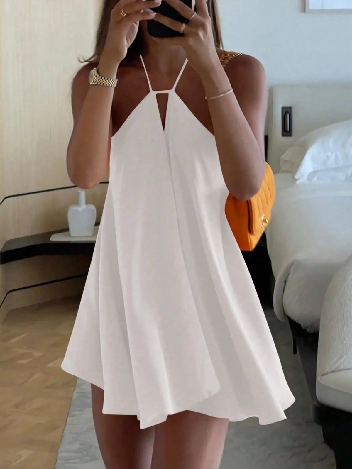 Zinnia Sommerkleid mit schulterfreiem Ausschnitt und Cut-outs
