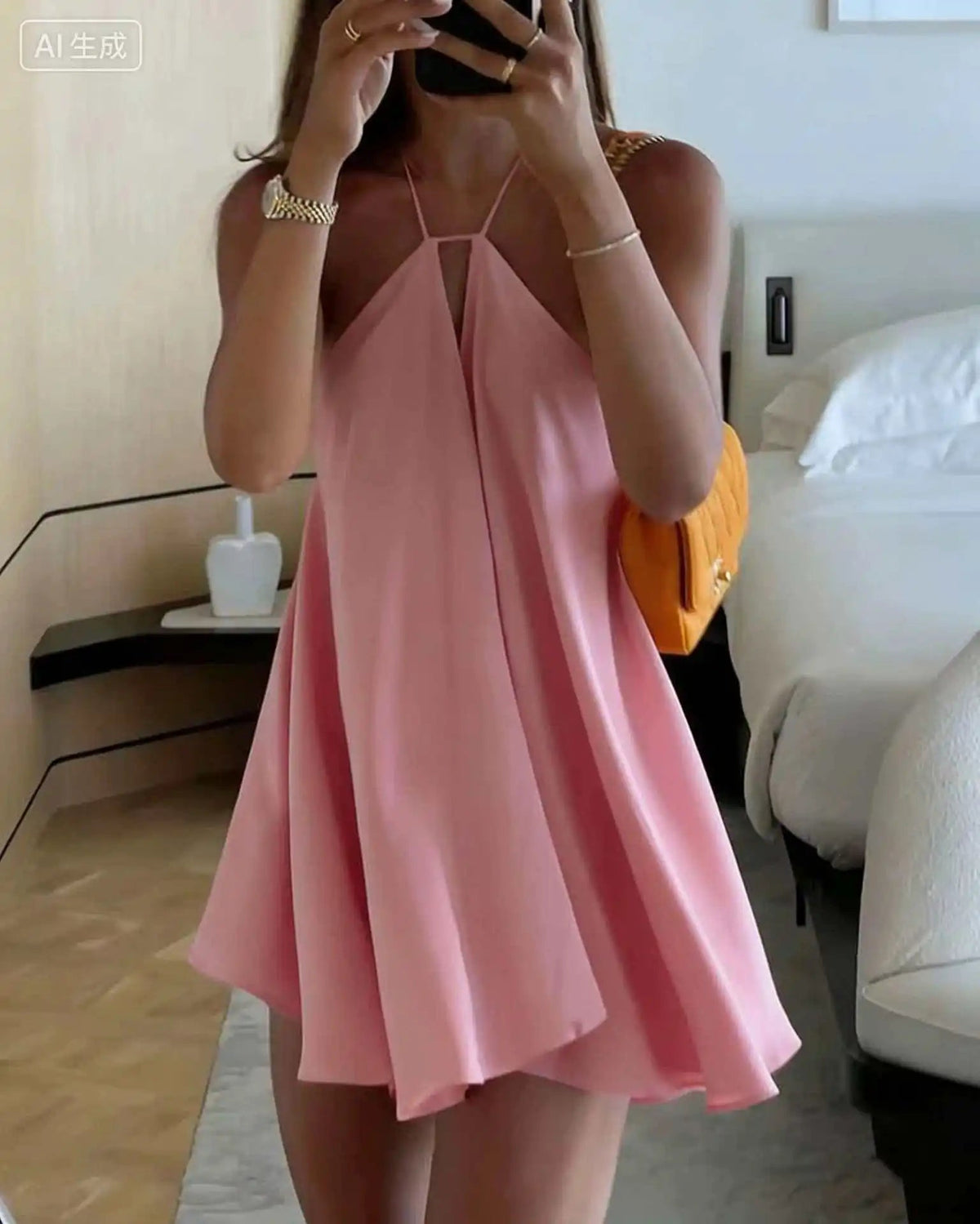 Zinnia Sommerkleid mit schulterfreiem Ausschnitt und Cut-outs