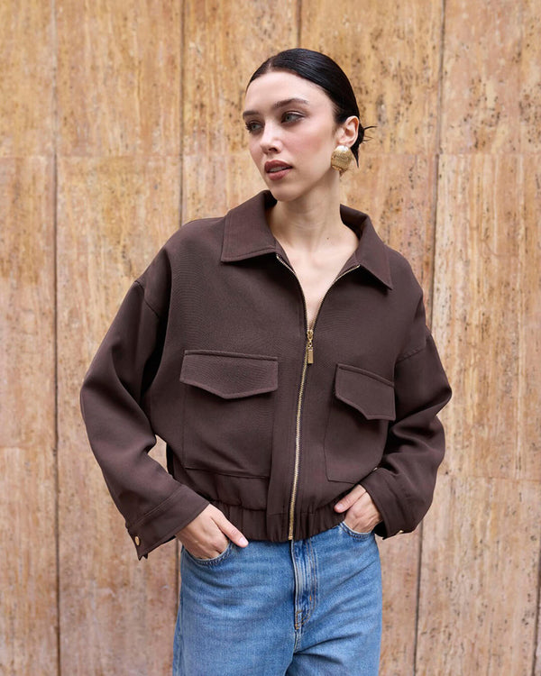 Zoey Jacke mit Reißverschluss und Taschen